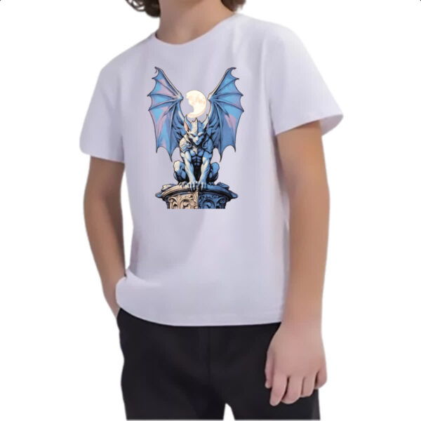 Camiseta Infanto Juvenil Gargula azulzinho - Imagem 2