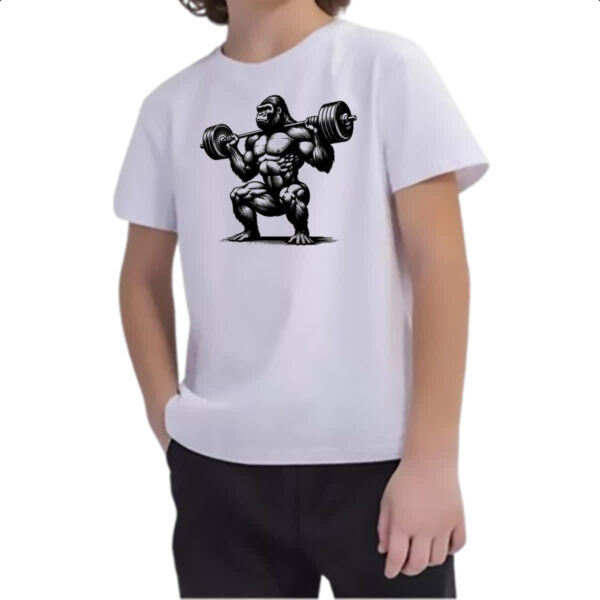 Camiseta Infanto Juvenil Gorila maromba - Imagem 2