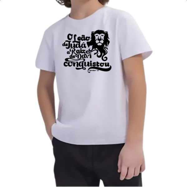 Camiseta Infanto Juvenil Gospel Apocalipse 5.5 - Imagem 2