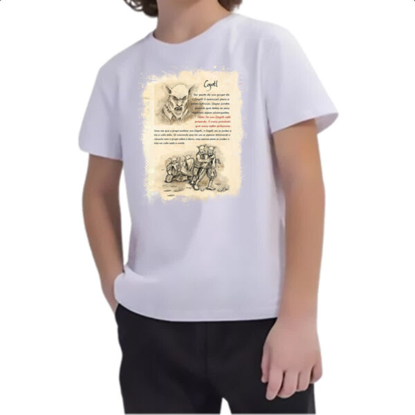Camiseta Infanto Juvenil Grimm Livro Coyotl - Imagem 2