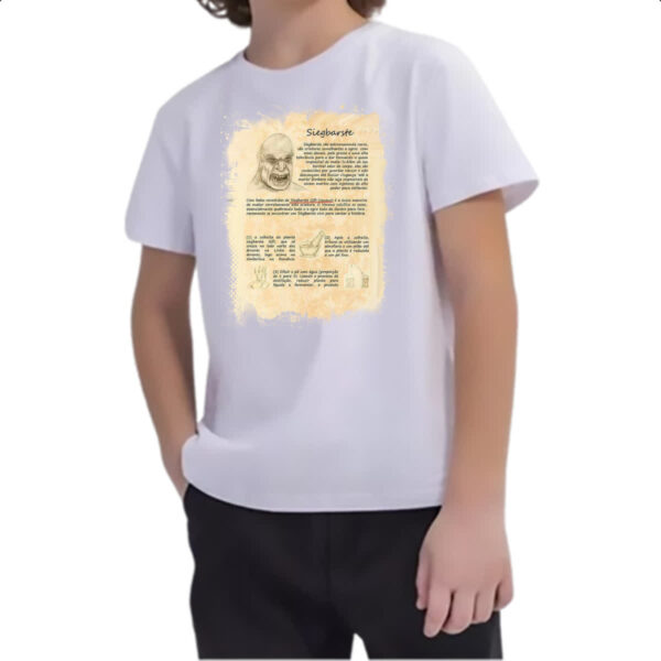 Camiseta Infanto Juvenil Grimm Livro Siegbarste - Imagem 2