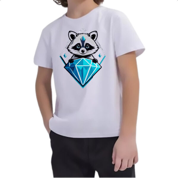 Camiseta Infanto Juvenil Guaximim com diamante - Imagem 2