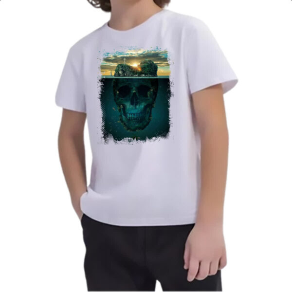Camiseta Infanto Juvenil Ilha da caveira 6 - Imagem 2