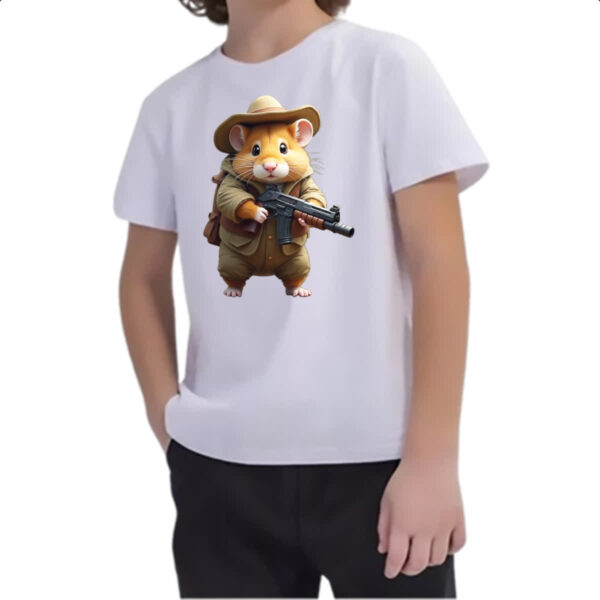 Camiseta Infanto Juvenil Indiana Hamster - Imagem 2