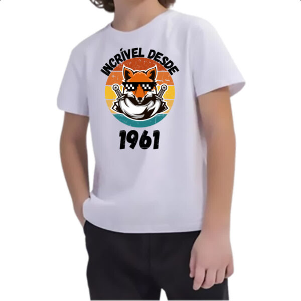 Camiseta Infanto Juvenil Incrivel desde 1961 - Imagem 2