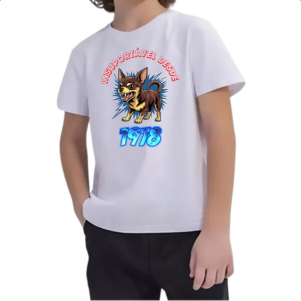 Camiseta Infanto Juvenil Insuportavel desde 1978 - Imagem 2