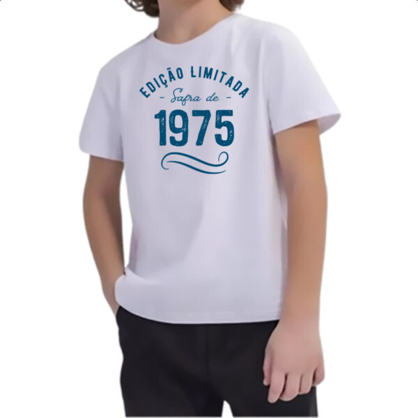 Camiseta Infanto Juvenil Ano de safra 1975 - Imagem 2
