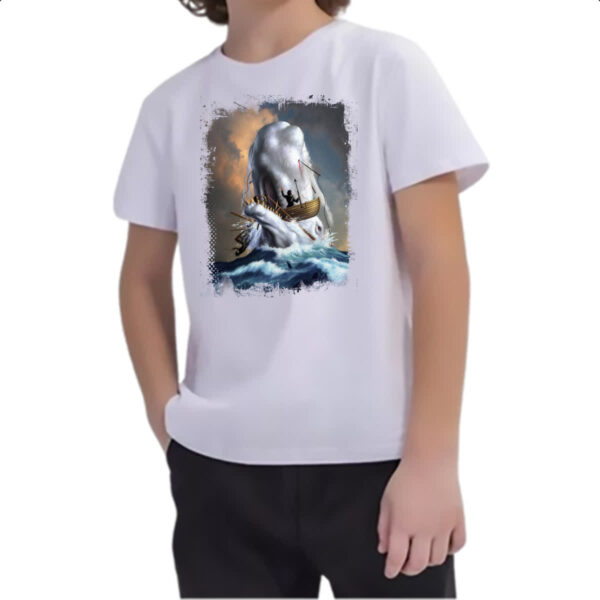 Camiseta Infanto Juvenil Lendas do Mar Moby Dick 02 - Imagem 2