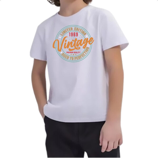 Camiseta Infanto Juvenil Limited Edition Vintage 1969 - Imagem 2
