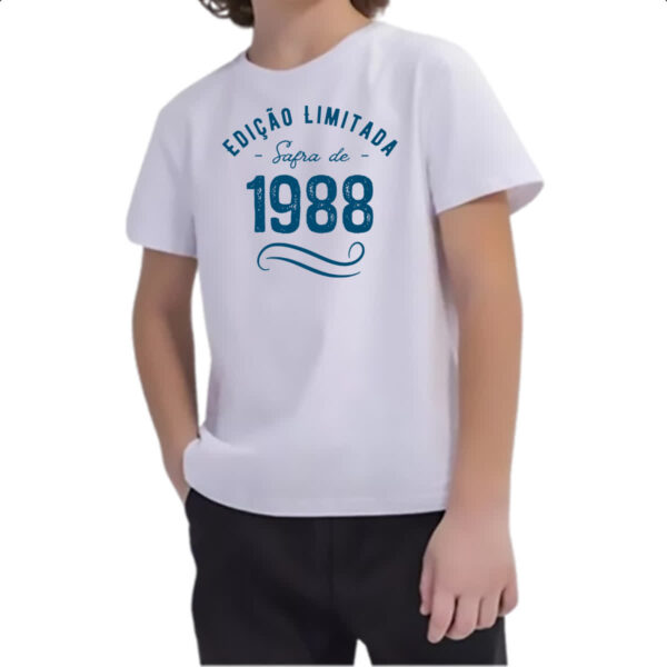 Camiseta Infanto Juvenil Ano de safra 1988 - Imagem 2
