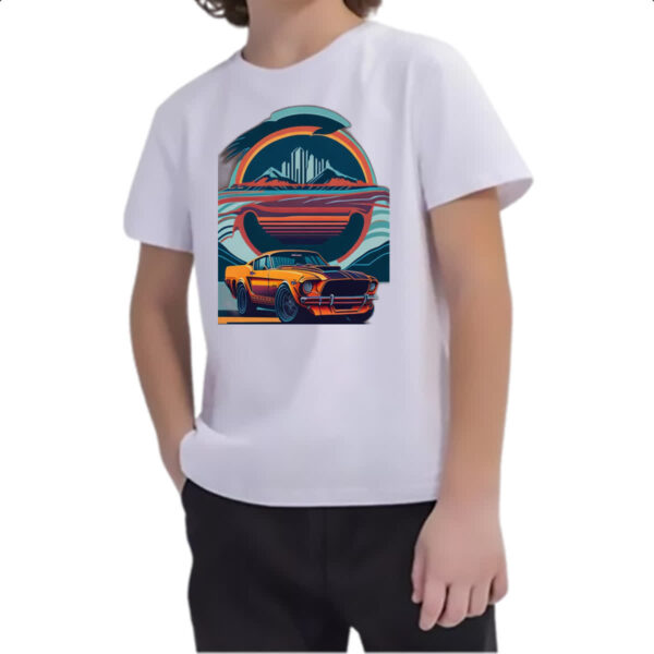 Camiseta Infanto Juvenil Mustang Cobra Shelby Colorful Shades - Imagem 2