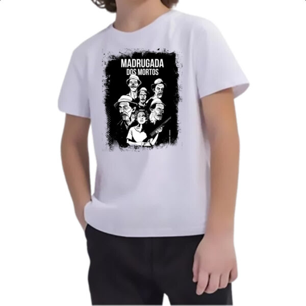 Camiseta Infanto Juvenil Madrugada dos mortos parodia - Imagem 2
