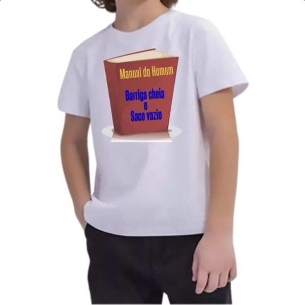 Camiseta Infanto Juvenil Manual do homem - Imagem 2