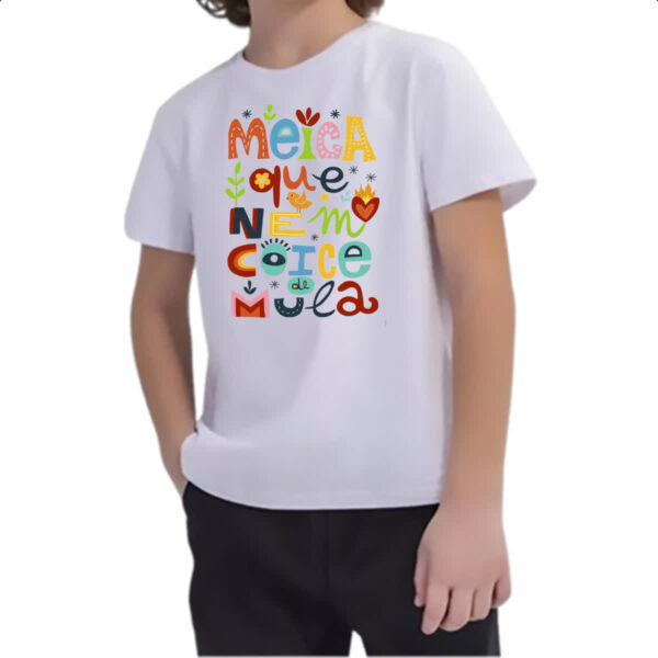 Camiseta Infanto Juvenil Meiga que nem coice de mula - Imagem 2
