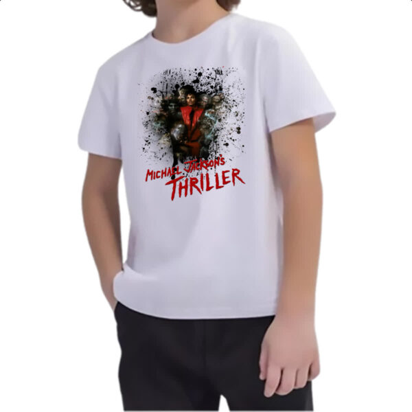 Camiseta Infanto Juvenil Michael Jackson Thriller 02 - Imagem 2