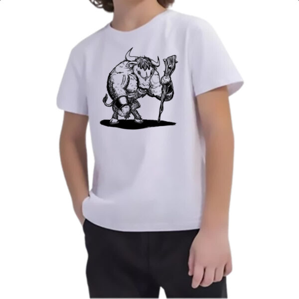 Camiseta Infanto Juvenil Minotauro Tatoo Style PB - Imagem 2