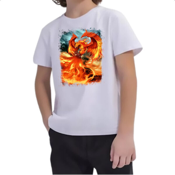 Camiseta Infanto Juvenil Mitologia Fenix 01 - Imagem 2