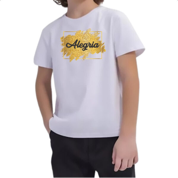Camiseta Infanto Juvenil Ano novo alegria - Imagem 2