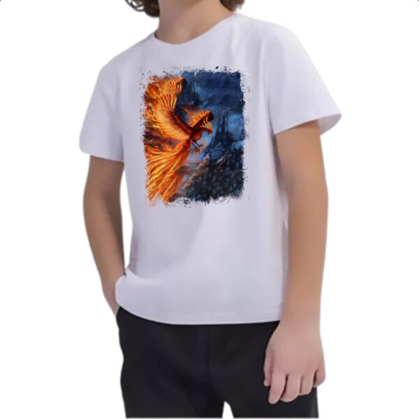 Camiseta Infanto Juvenil Mitologia Fenix 09 - Imagem 2