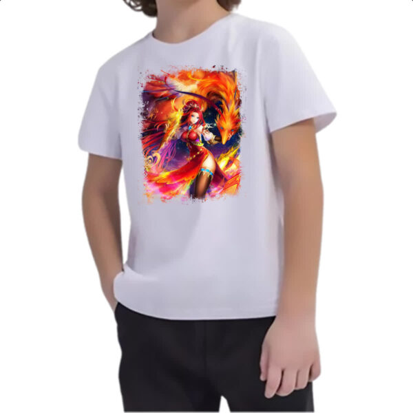 Camiseta Infanto Juvenil Mitologia Fenix 10 - Imagem 2