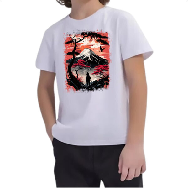 Camiseta Infanto Juvenil Montanha Fugi Japao 1 - Imagem 2