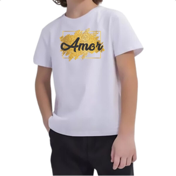 Camiseta Infanto Juvenil Ano novo amor - Imagem 2