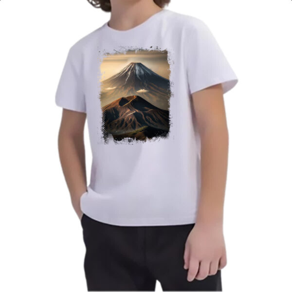 Camiseta Infanto Juvenil Montanha Fugi Japao 6 - Imagem 2