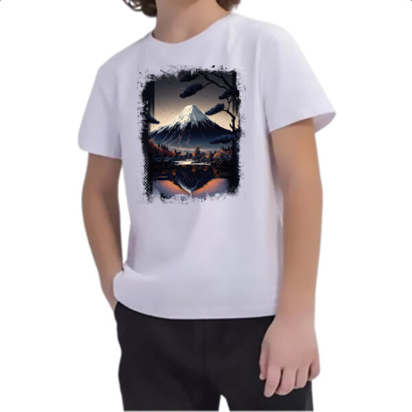 Camiseta Infanto Juvenil Montanha Fugi Japao 7 - Imagem 2