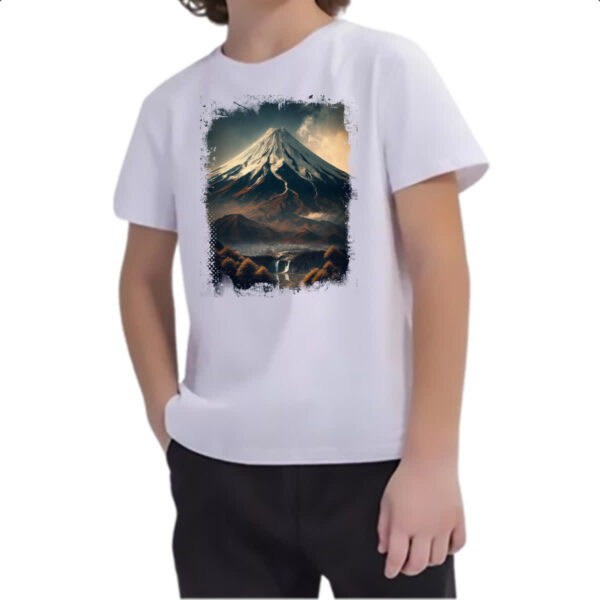 Camiseta Infanto Juvenil Montanha Fugi Japao 8 - Imagem 2