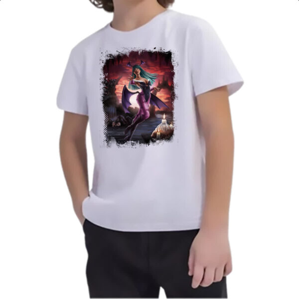 Camiseta Infanto Juvenil Morrigan Aenland - Imagem 2
