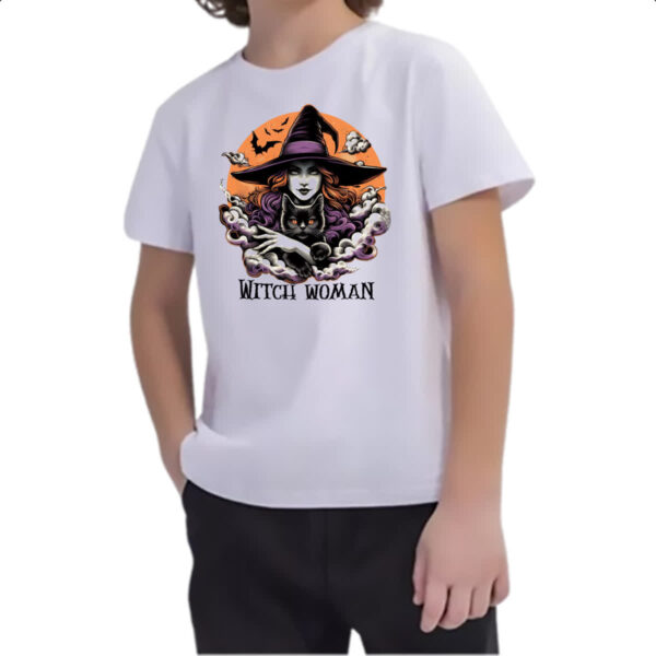 Camiseta Infanto Juvenil Mulher bruxa - Imagem 2