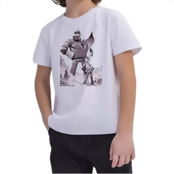 Camiseta Infanto Juvenil Nostalgia Frankstein Jr Grafite Arte - Imagem 2