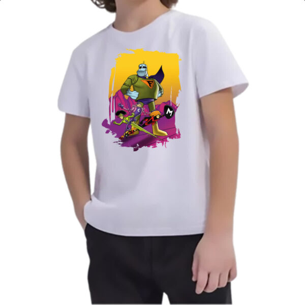 Camiseta Infanto Juvenil Nostalgia Frankstein Jr e os Impossiveis - Imagem 2