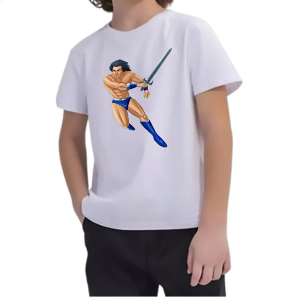 Camiseta Infanto Juvenil Nostalgia Golden Axe Ax Battler - Imagem 2