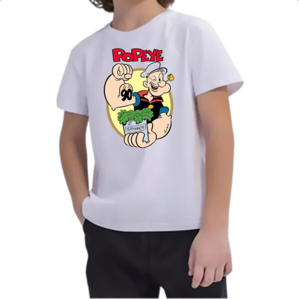 Camiseta Infanto Juvenil Nostalgia Popeye 90 anos - Imagem 2