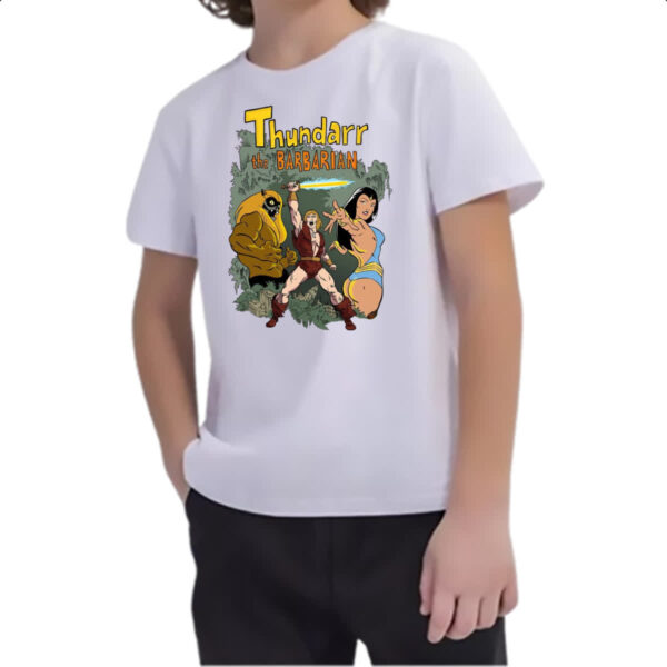 Camiseta Infanto Juvenil Nostalgia Thundarr o barbaro - Imagem 2