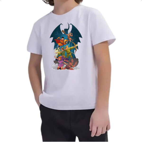 Camiseta Infanto Juvenil Nostalgia caverna do dragao - Imagem 2