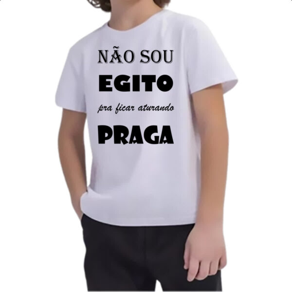 Camiseta Infanto Juvenil Nao sou egito - Imagem 2