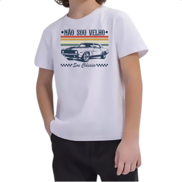 Camiseta Infanto Juvenil Nao sou velho sou classico - Imagem 2