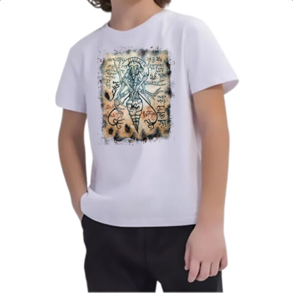 Camiseta Infanto Juvenil Necronomicon Fragmento Larp - Imagem 2