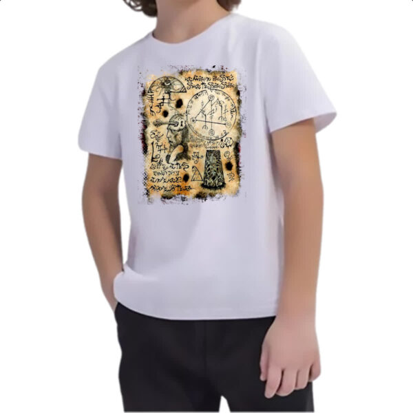 Camiseta Infanto Juvenil Necronomicon Fragmento Yog Sothoth - Imagem 2