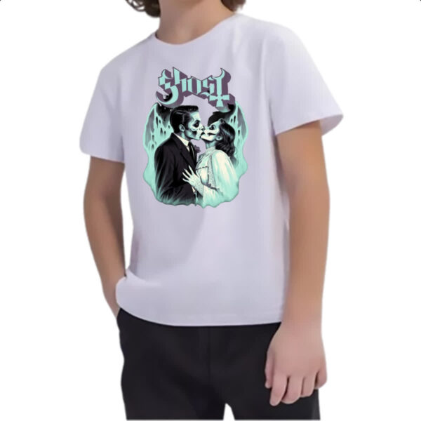 Camiseta Infanto Juvenil Noivos fantasmas - Imagem 2