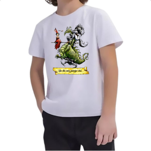 Camiseta Infanto Juvenil Um dia meu principe vira - Imagem 2
