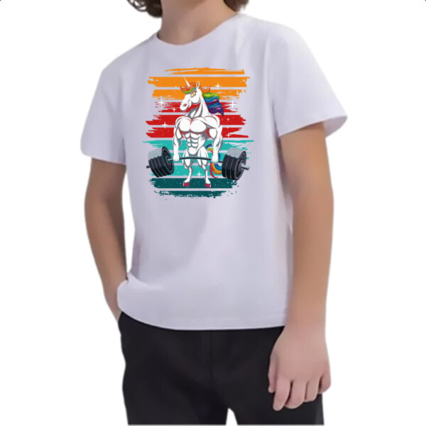 Camiseta Infanto Juvenil Unicornio maromba - Imagem 2