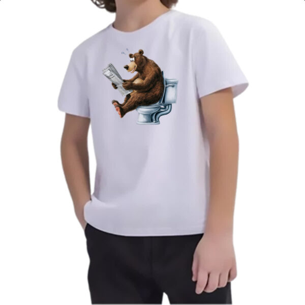 Camiseta Infanto Juvenil Urso na sala de forca - Imagem 2
