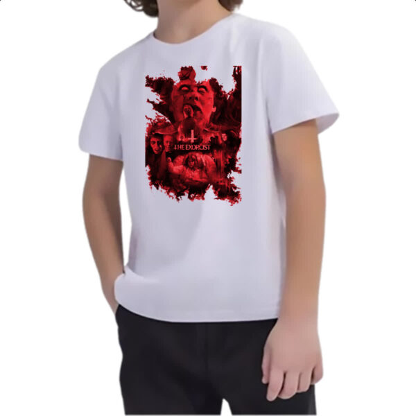 Camiseta Infanto Juvenil O exorcista sangrento - Imagem 2