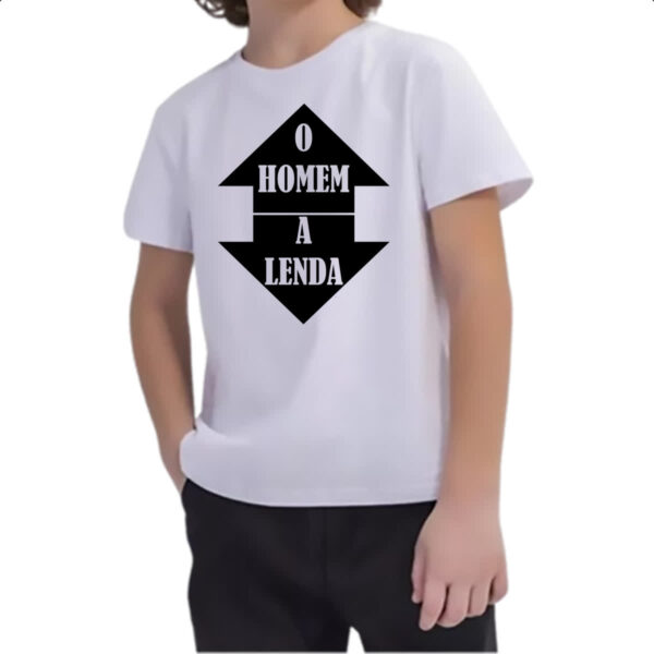 Camiseta Infanto Juvenil O homem a lenda - Imagem 2