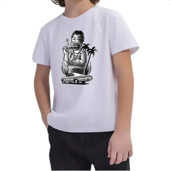 Camiseta Infanto Juvenil Opala Hommer Simpson - Imagem 2