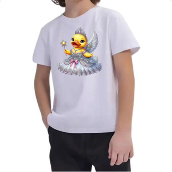 Camiseta Infanto Juvenil Patinho de borracha Fada - Imagem 2