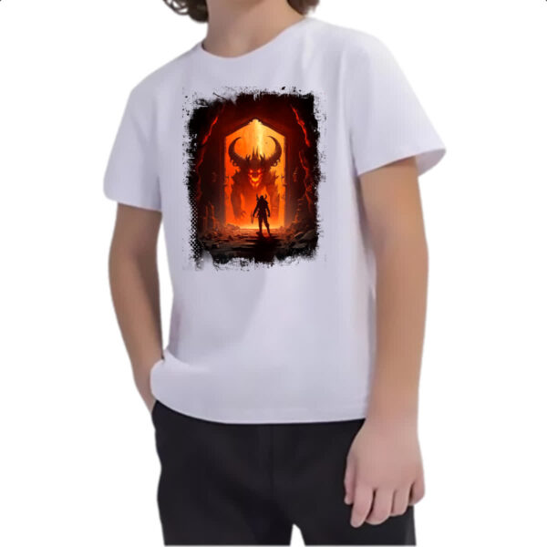 Camiseta Infanto Juvenil Portal do inferno 1 - Imagem 2